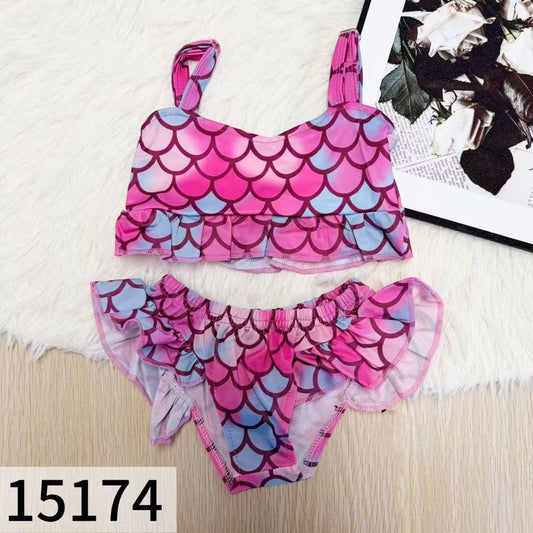 Pink Mermaid Scales Swim Suit