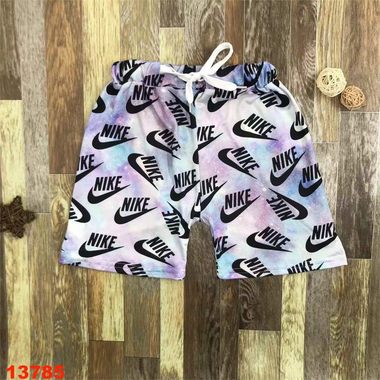 Blue and Purple Pastel Check Shorts
