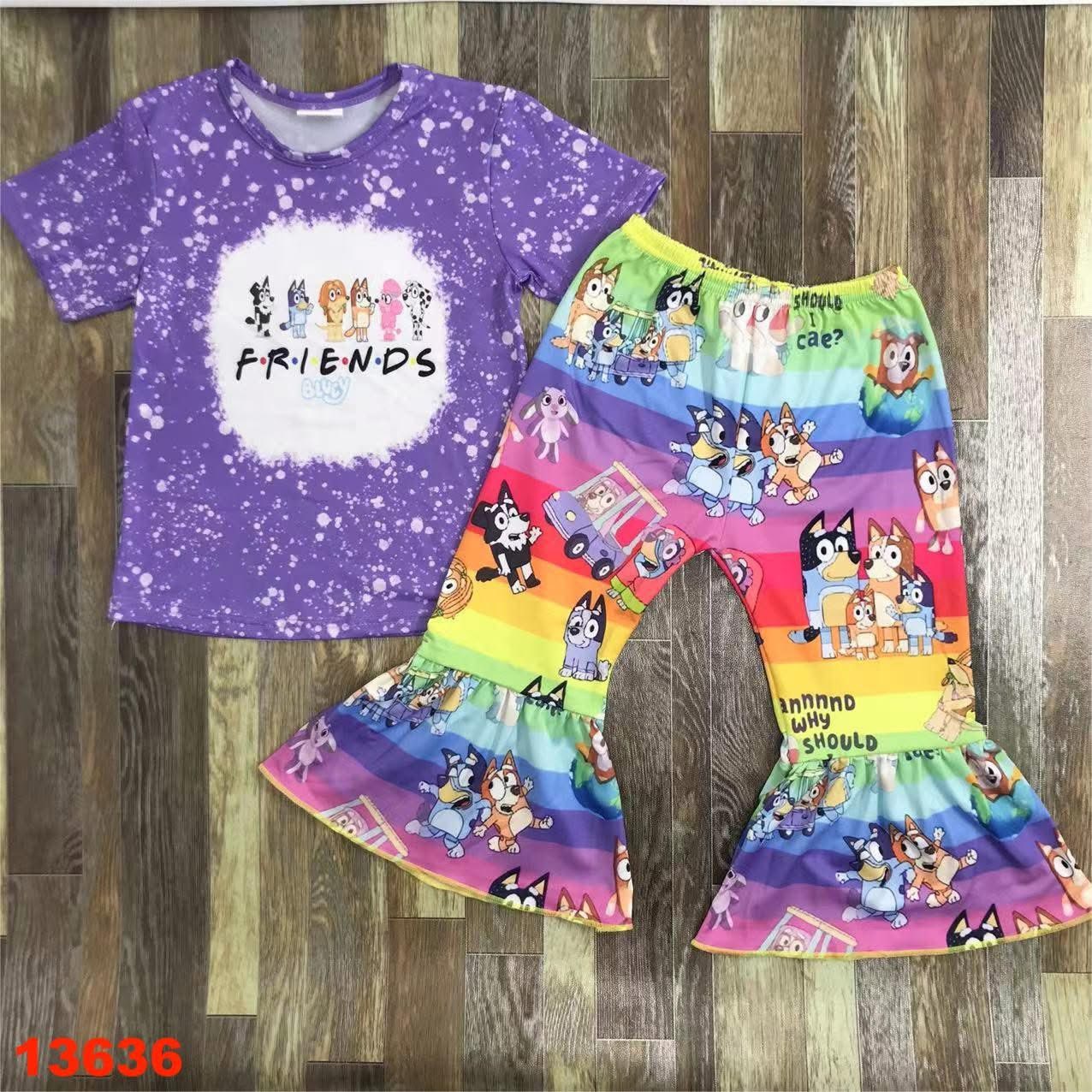 Dog Friends Bell Bottom Set