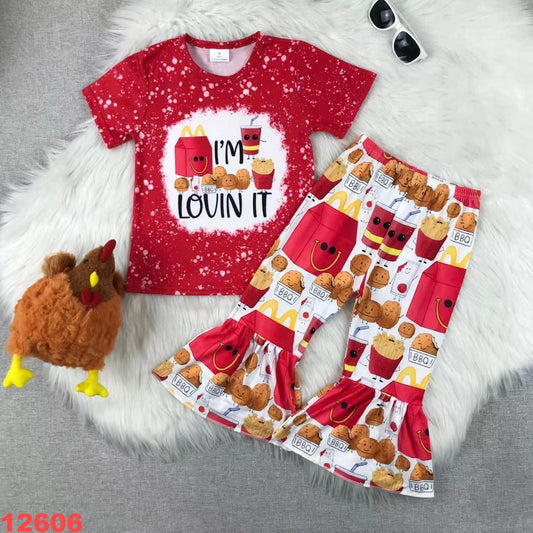 I'm Lovin It Ruffle Pants Set