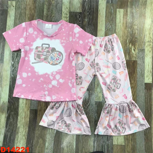 Pink Gone Fishing Pants Set
