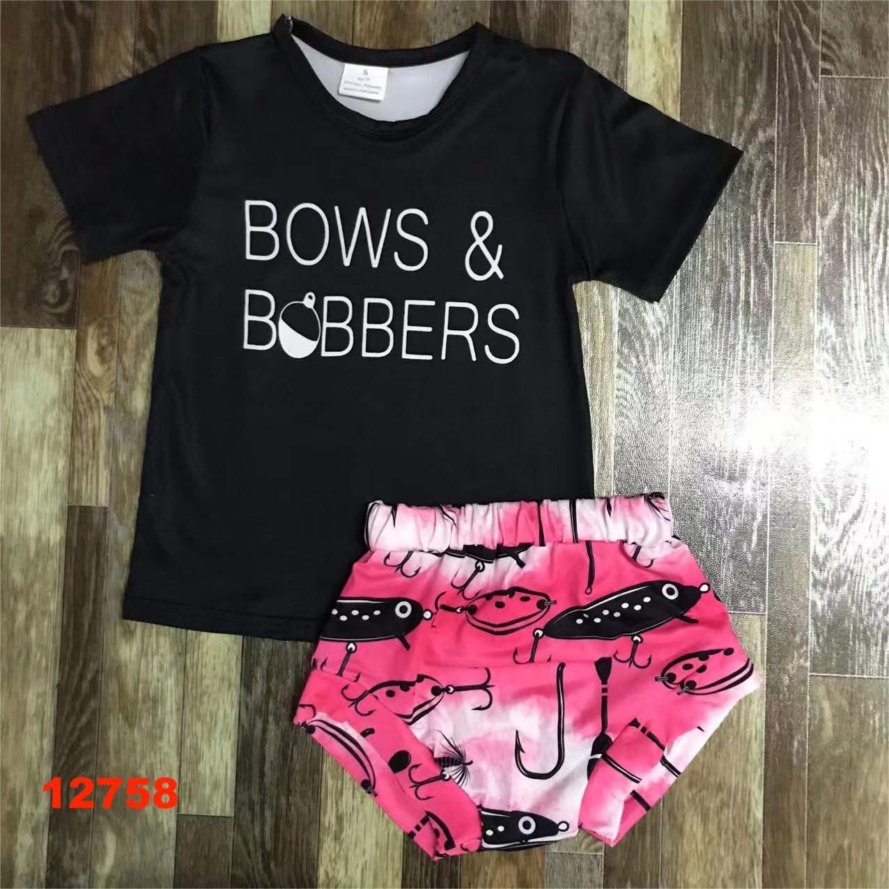 Bows + Bobbers Diaper Set
