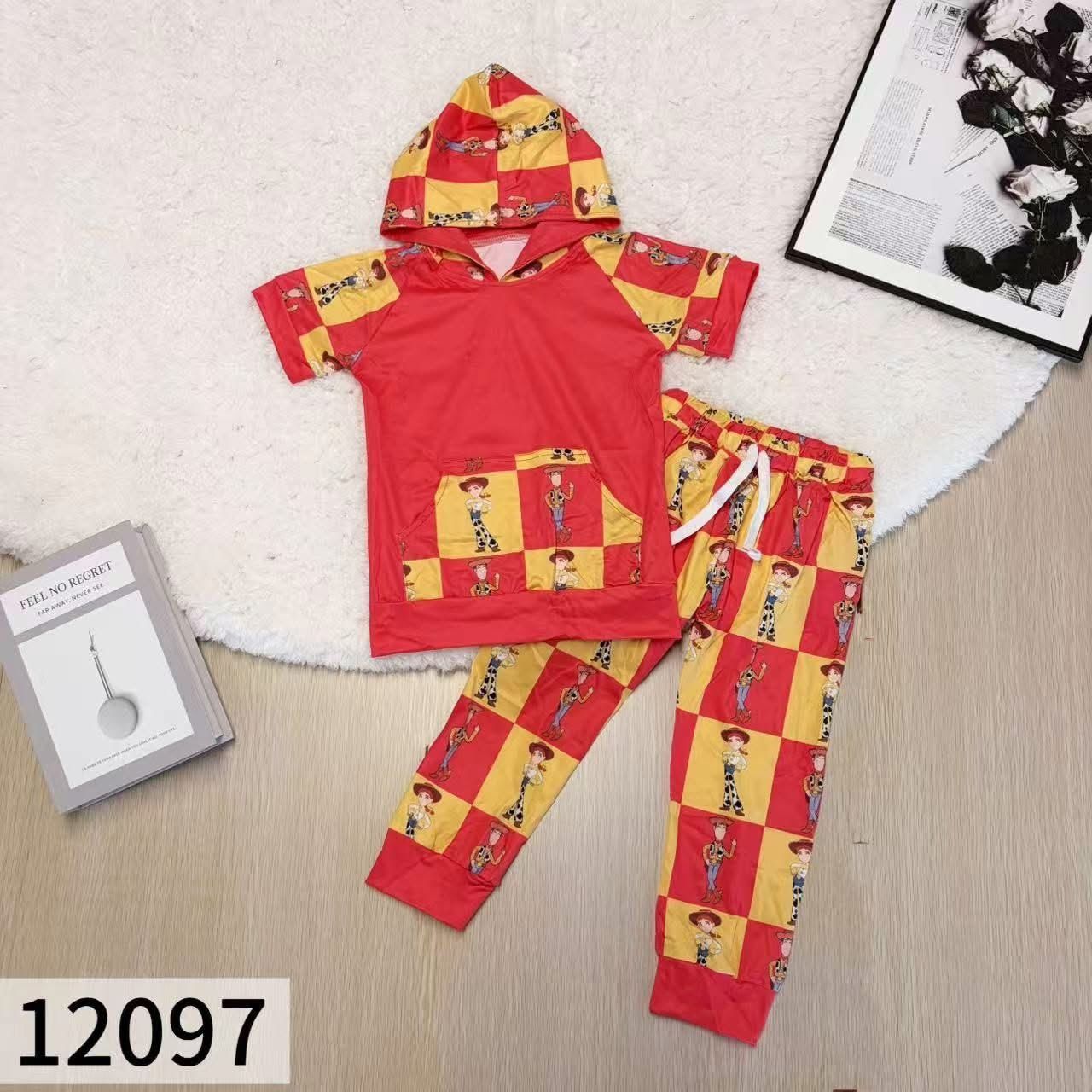 Toys Patchwork Hooded Jogger Set