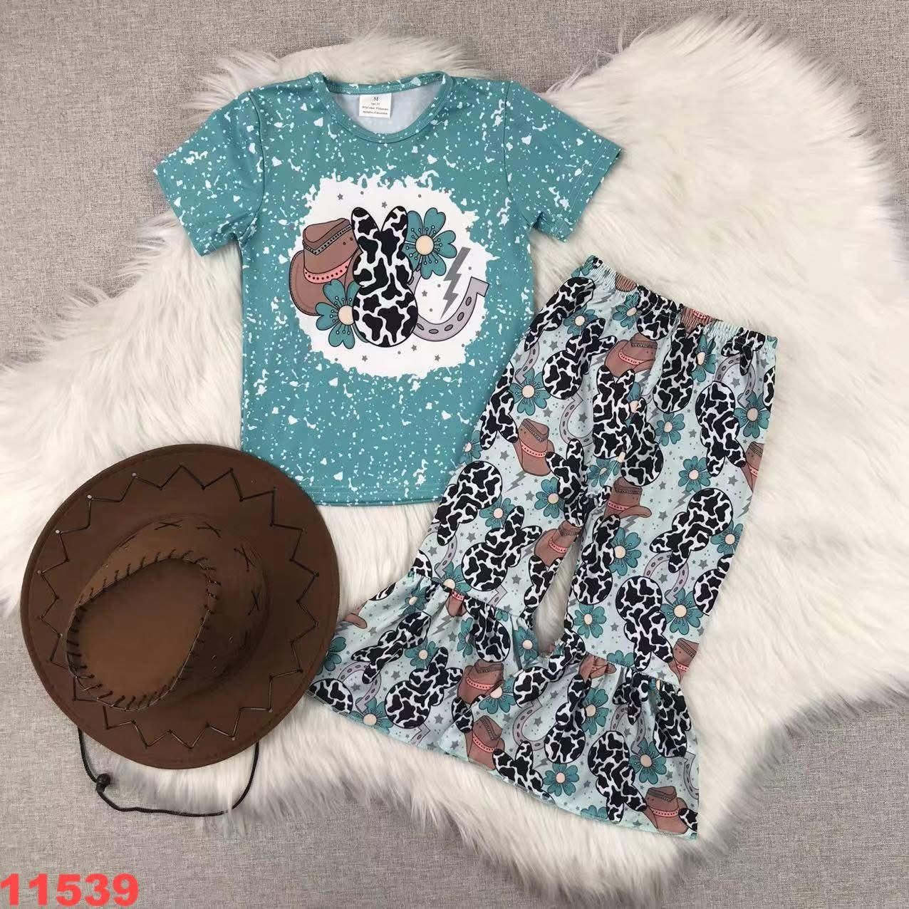 Western Bunny Pants Set