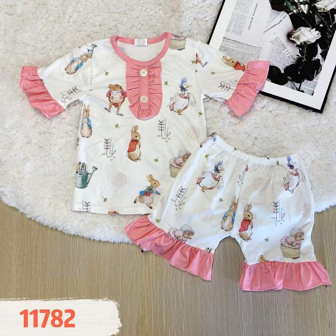 Rabbit Ruffle Shorts Set
