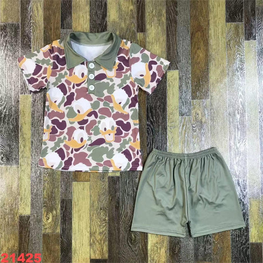Camo Duck Shorts Set