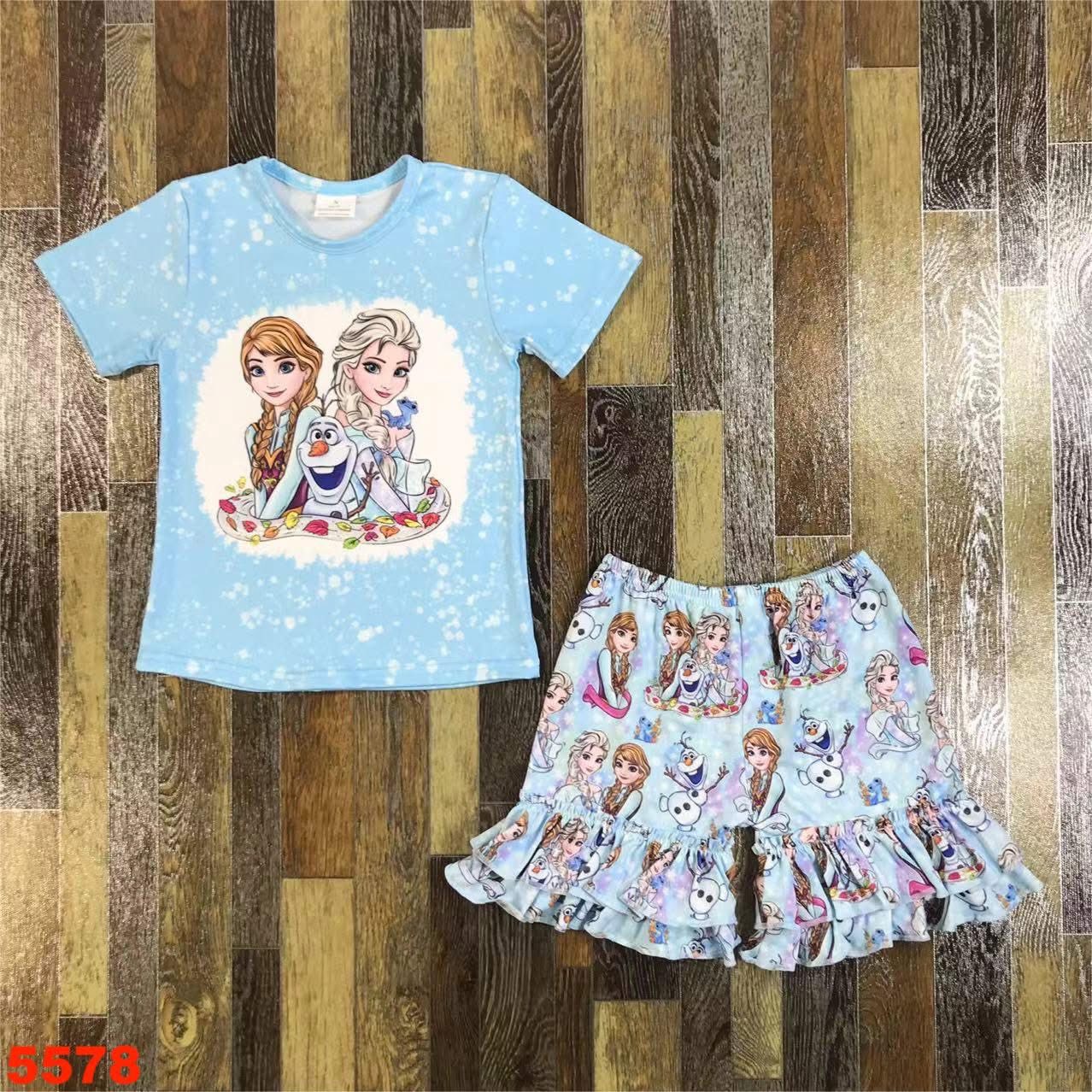 Ice Princess Ruffle Shorts Set
