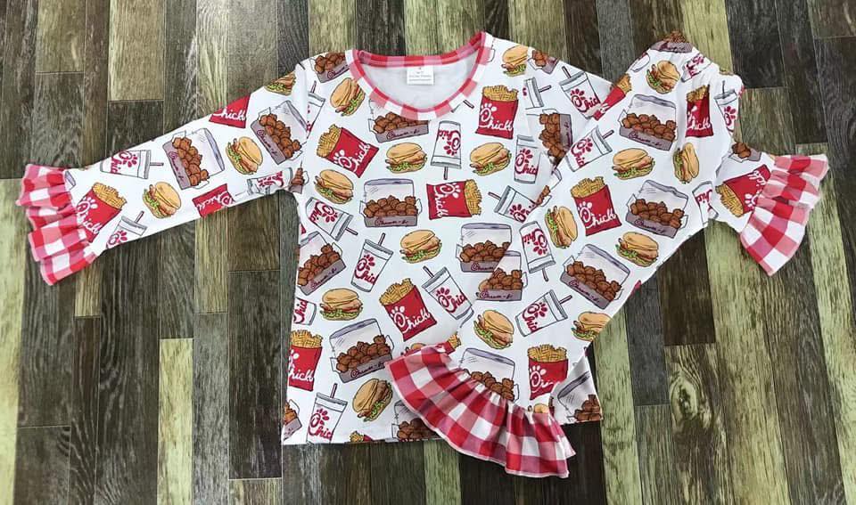 Lord's Chicken Ruffle Pajama Set