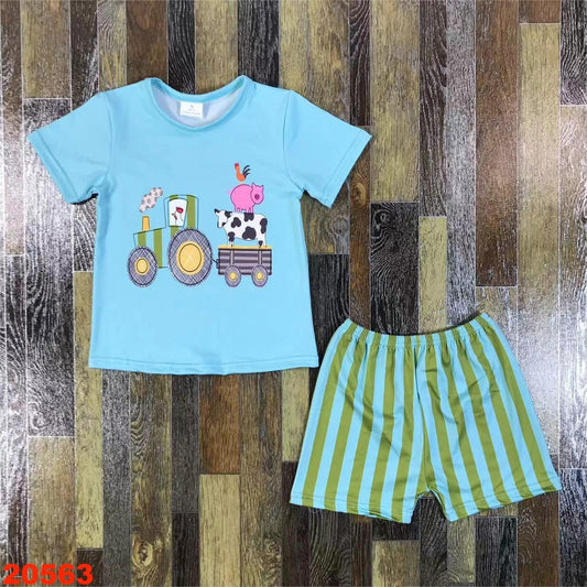 Farm Striped Shorts Set