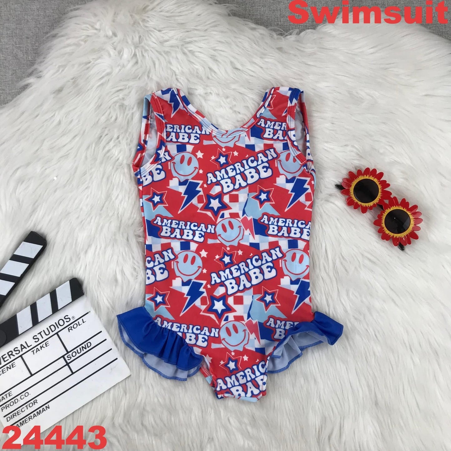 American Babe One Piece Swim Suit