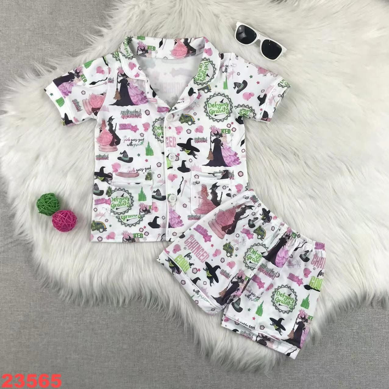 Pink + Green Shorts Set