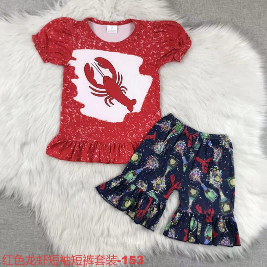 Lobster Party Shorts Set
