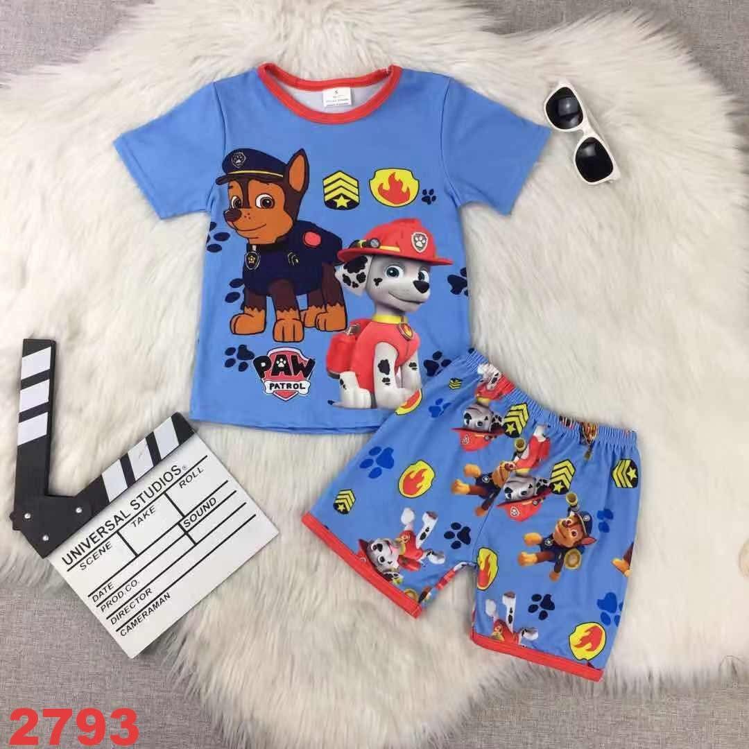Puppy Paws Shorts Set
