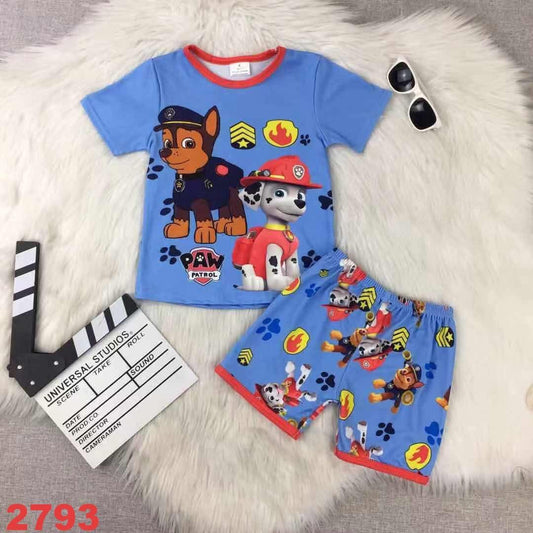Puppy Paws Shorts Set