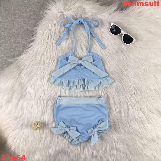 Blue Bow Swim Suit