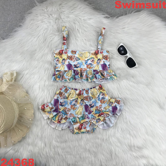 Yellow Princess and Friends Swim Suit