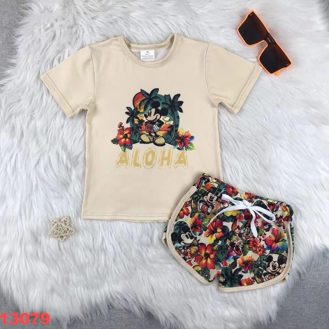 Aloha Mouse Shorts Set