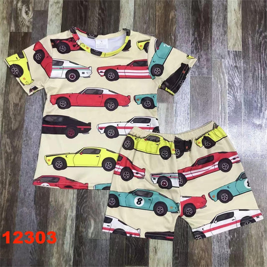 Muscle Car Shorts Set