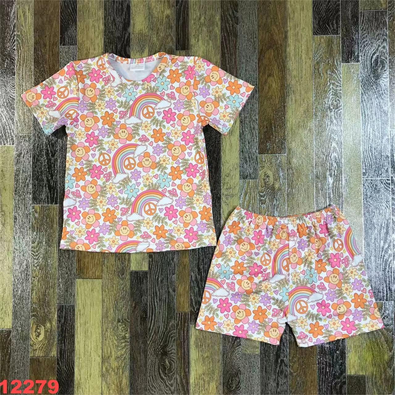Groovy Rainbow Shorts Set