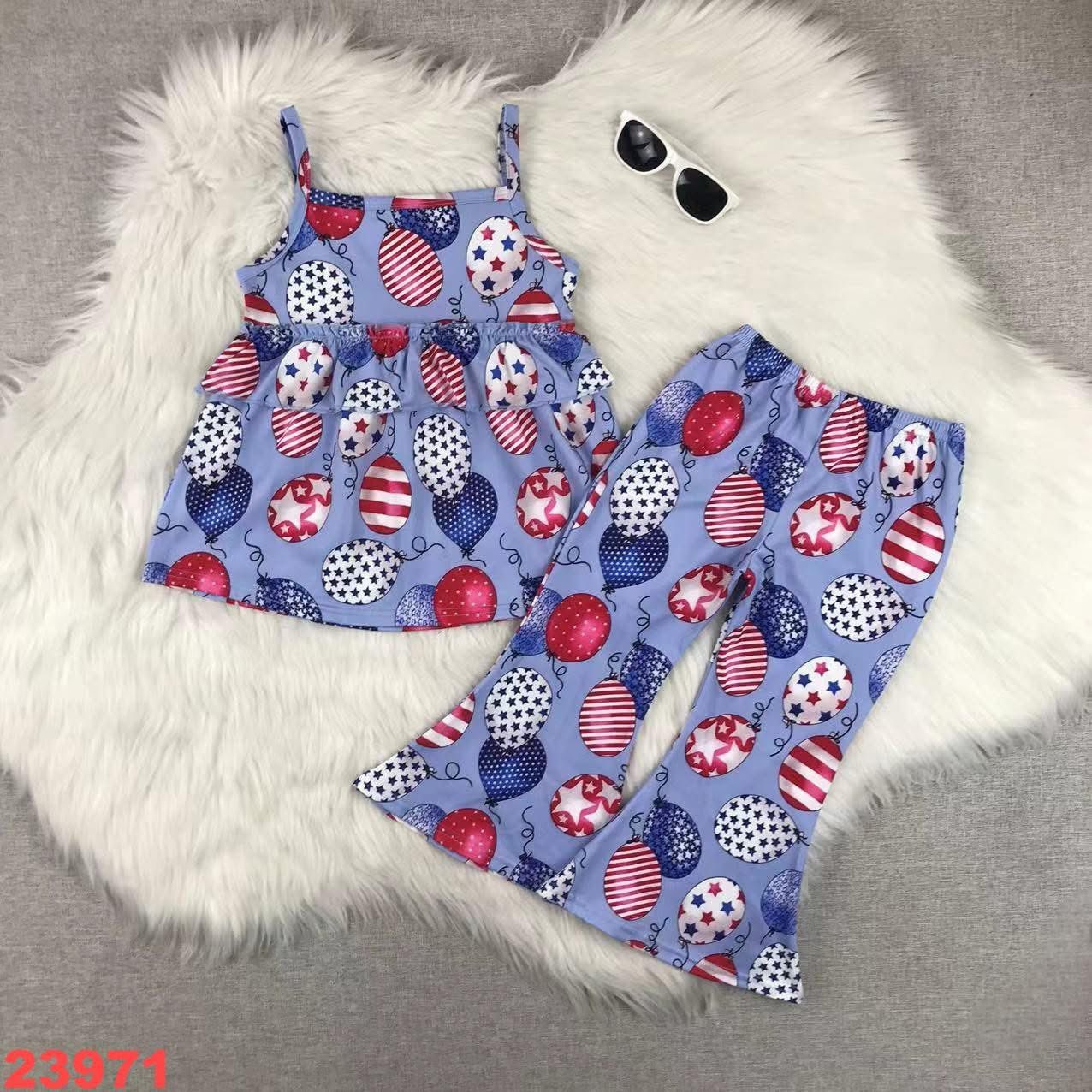 RWB Balloons Tank Pants Set