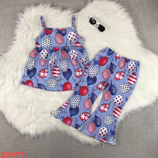 RWB Balloons Tank Pants Set