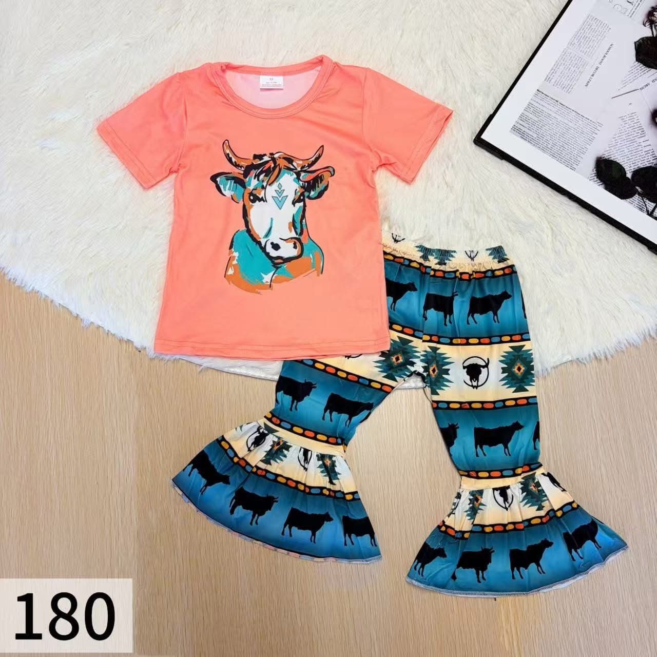 Tribal Cow Pants Set