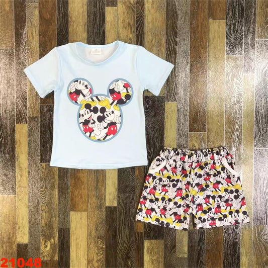 Mouse Head Shorts Set