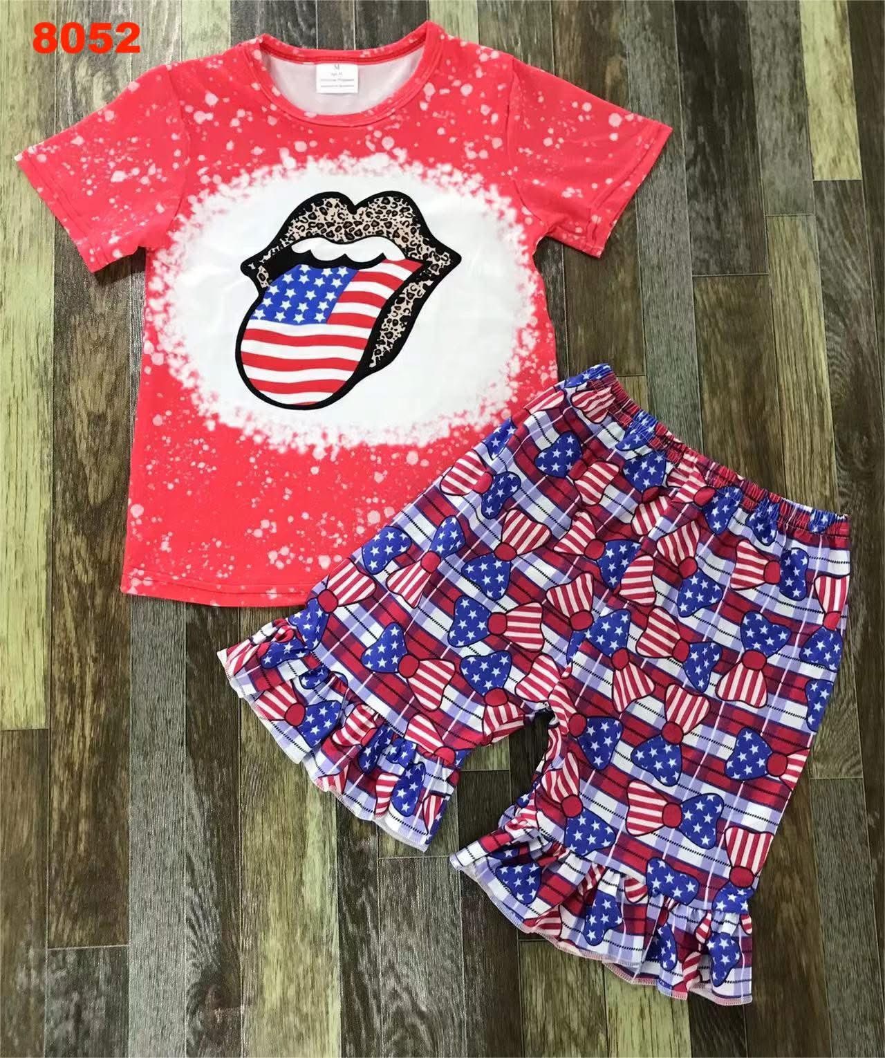 Flags Kiss Shorts Set