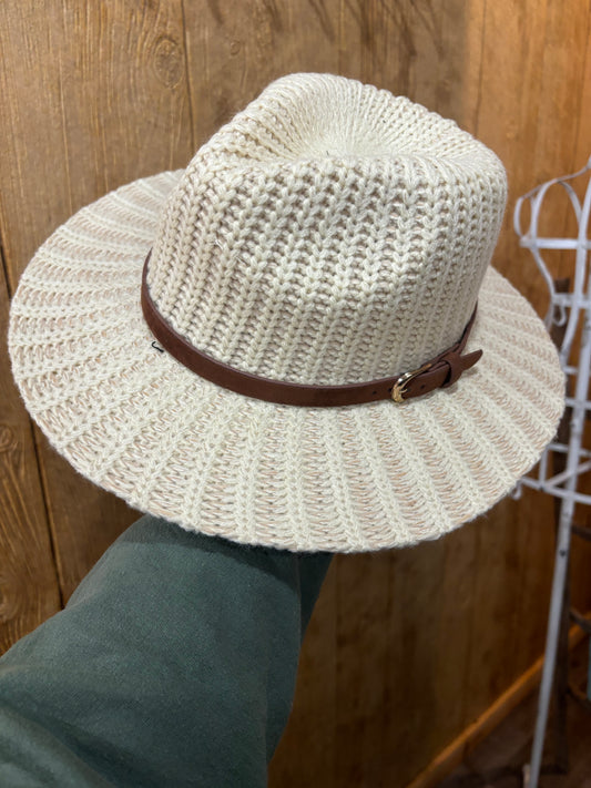 White Belt Sun Hat