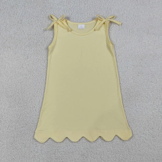 Yellow Scalloped Dress