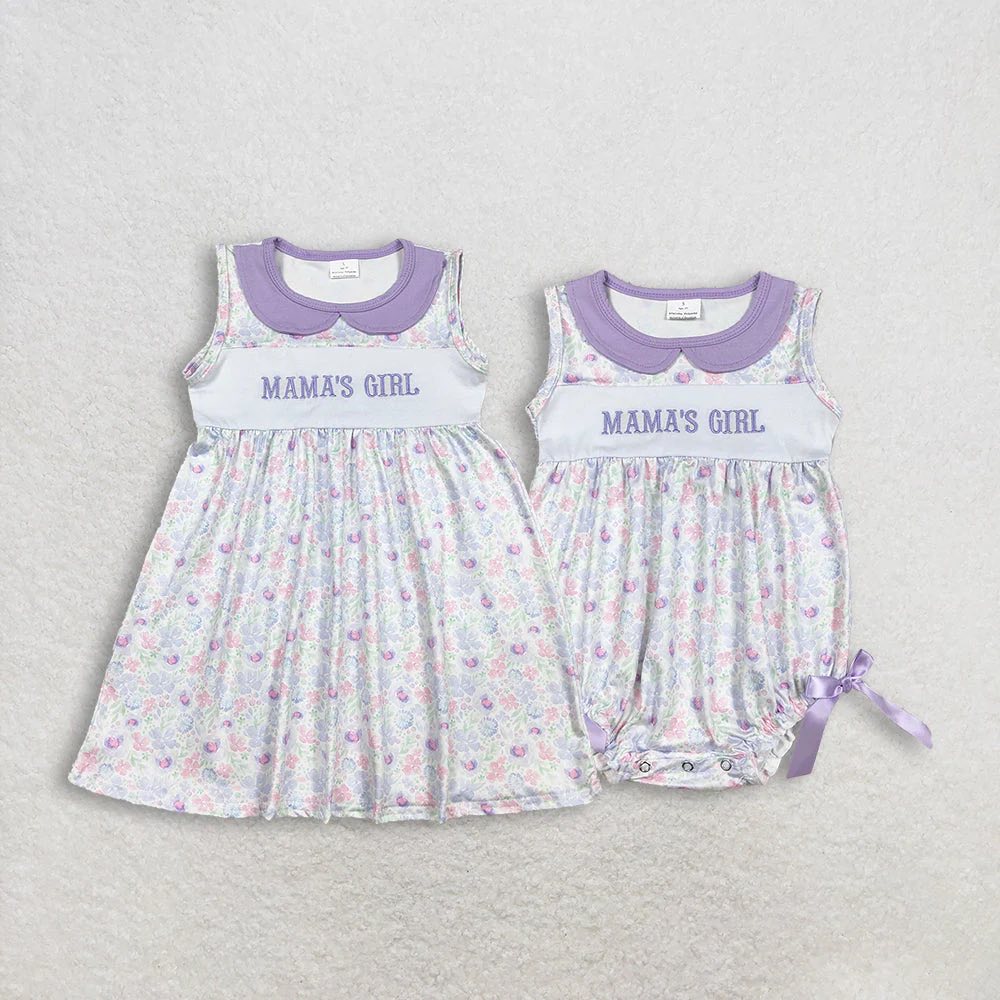 Purple Floral Mama's Girl Dress