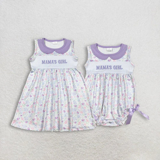 Purple Floral Mama's Girl Dress