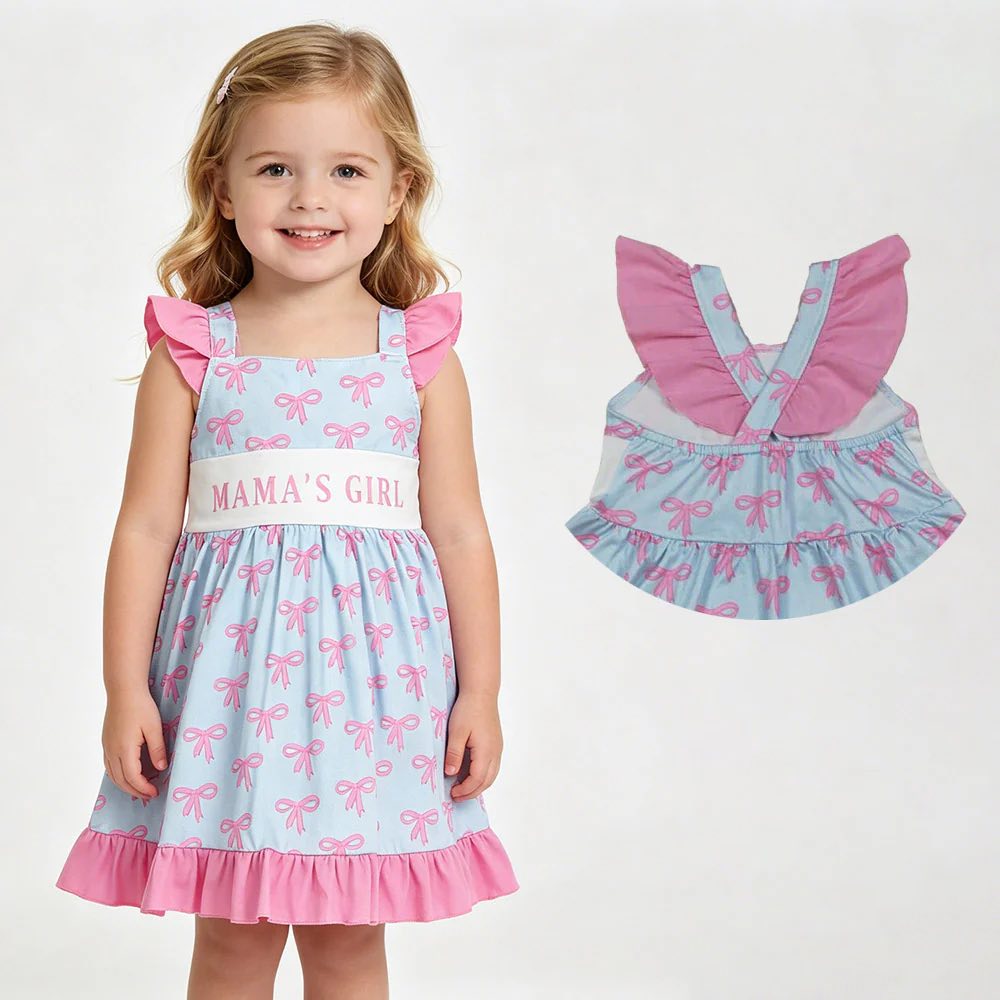 Mama's Girl Criss Cross Coquette Dress