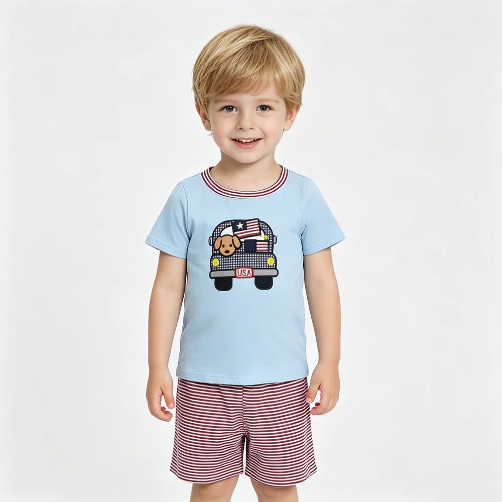 USA Truck Puppy Shorts Set
