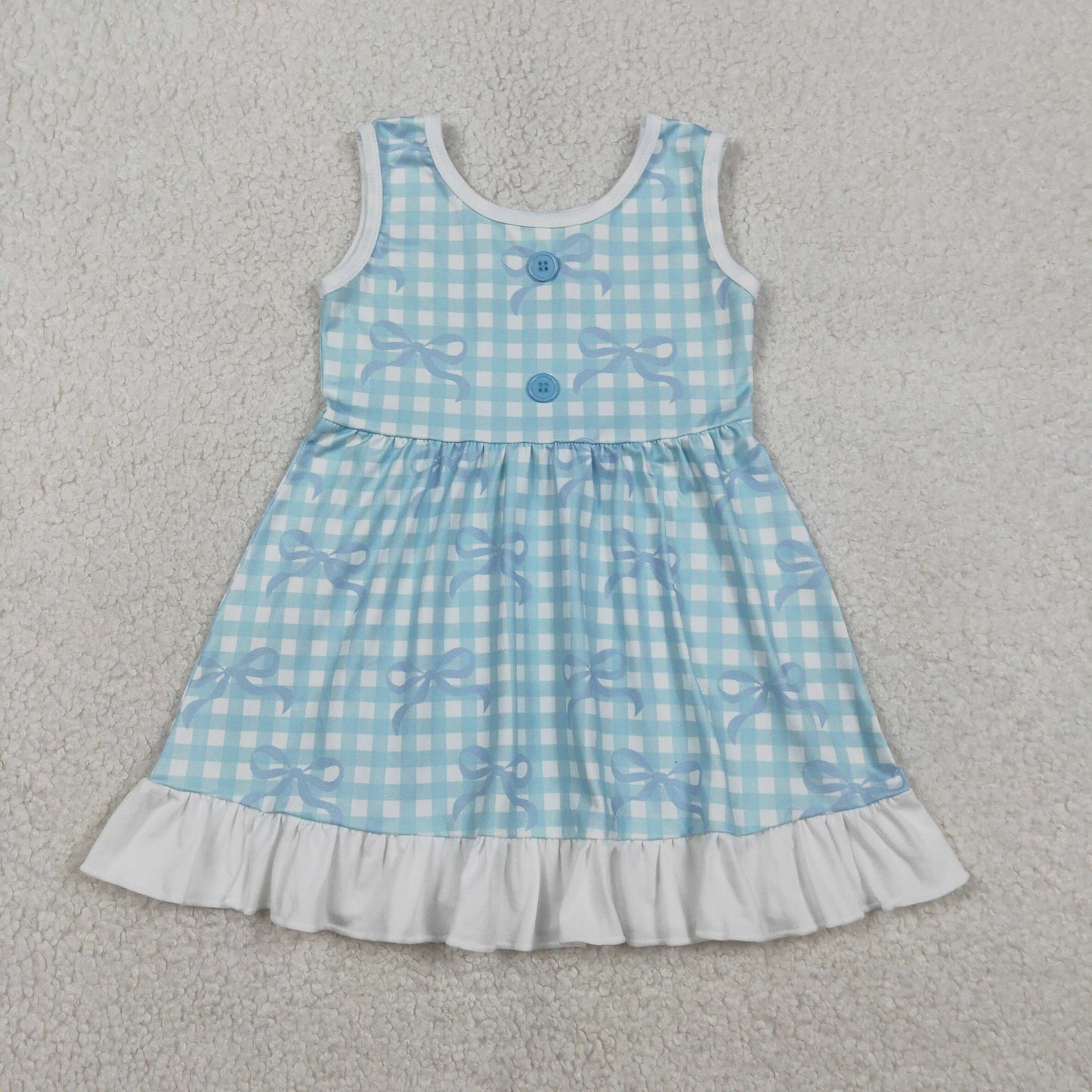 Blue Gingham Coquette Dress