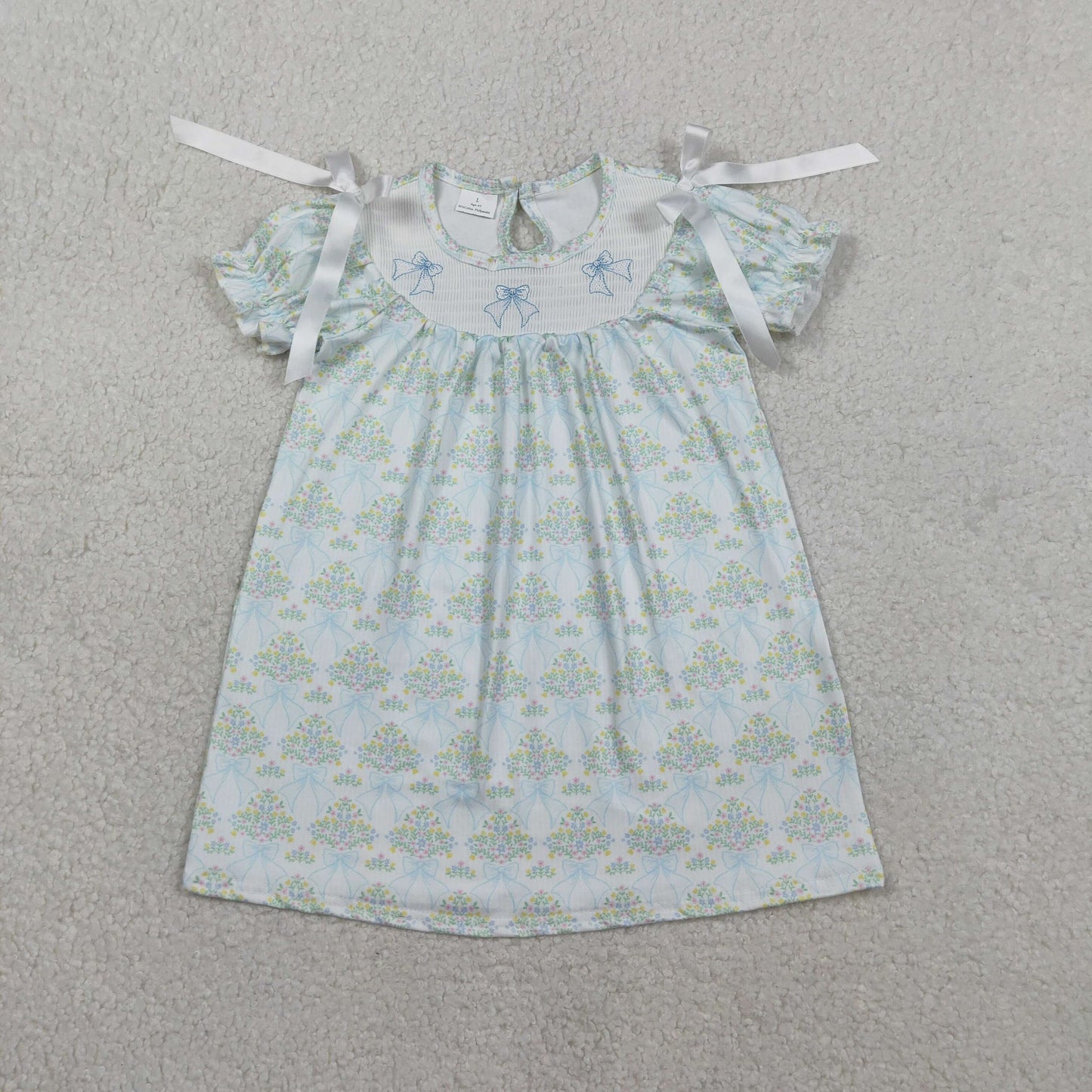 Grandmillenial Green Floral Coquette Dress
