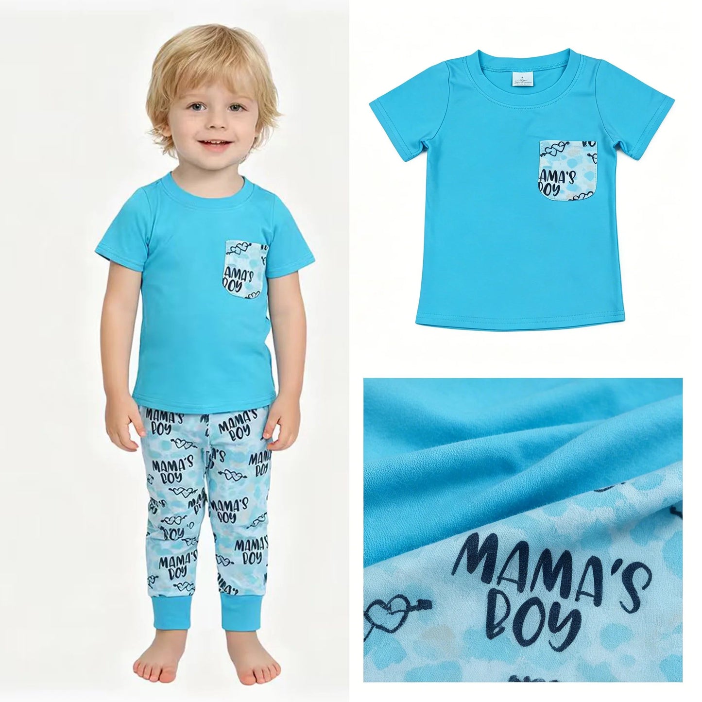 Mama's Boy Blue Set