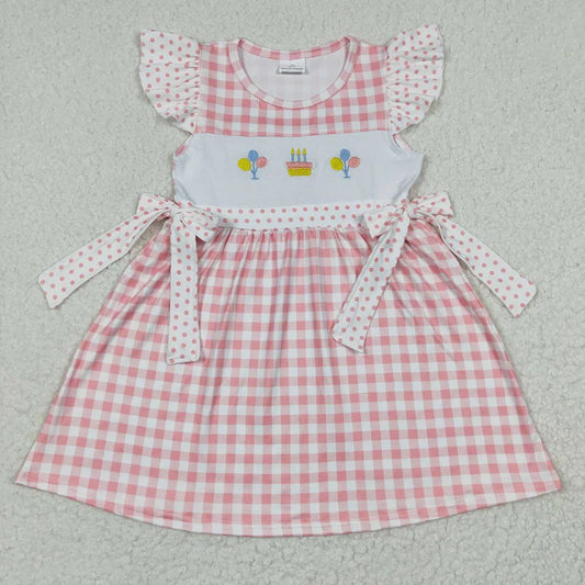 Polka Dot Gingham Birthday Dress
