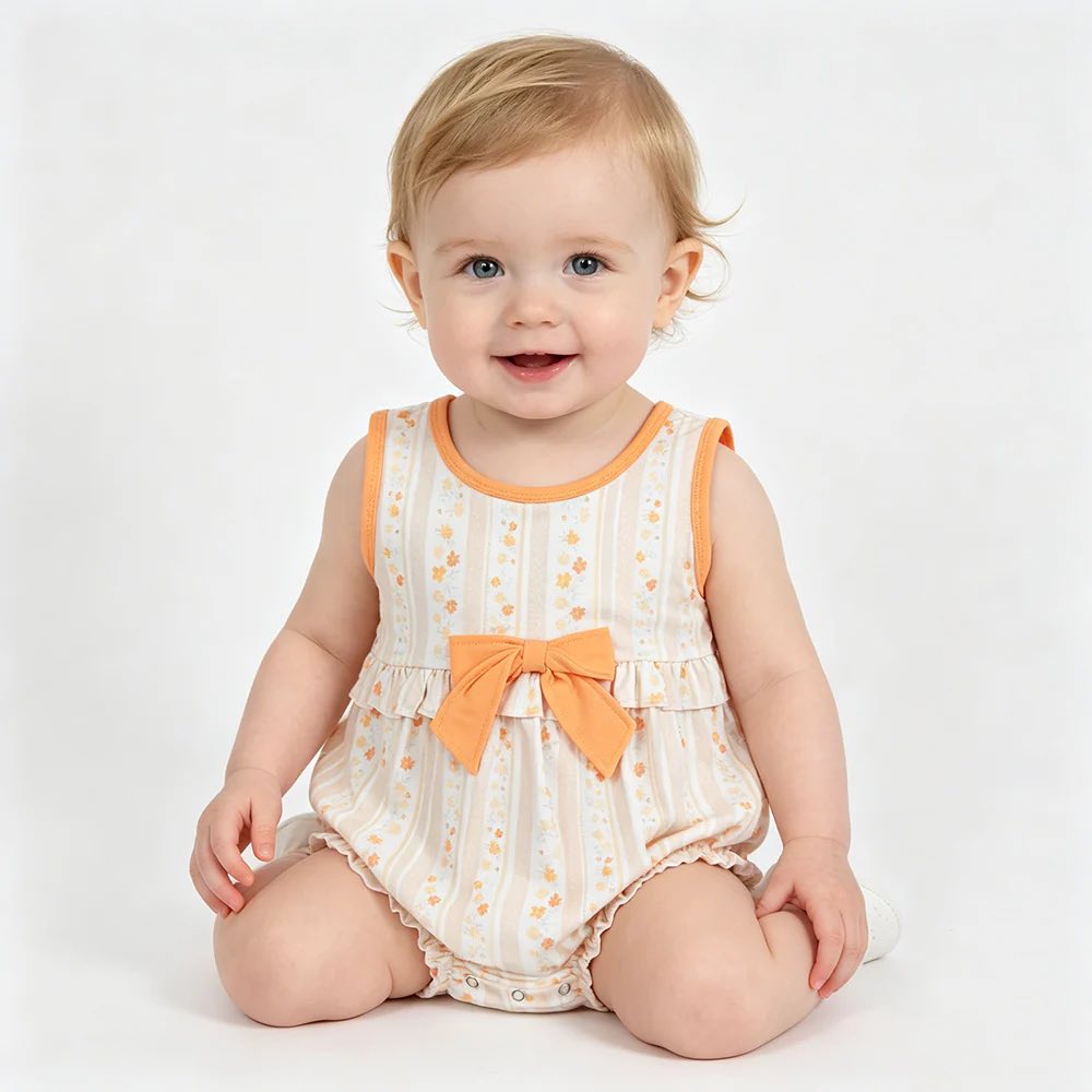Orange Floral Bubble