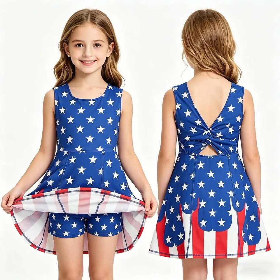 RWB Stars Athetic Dress