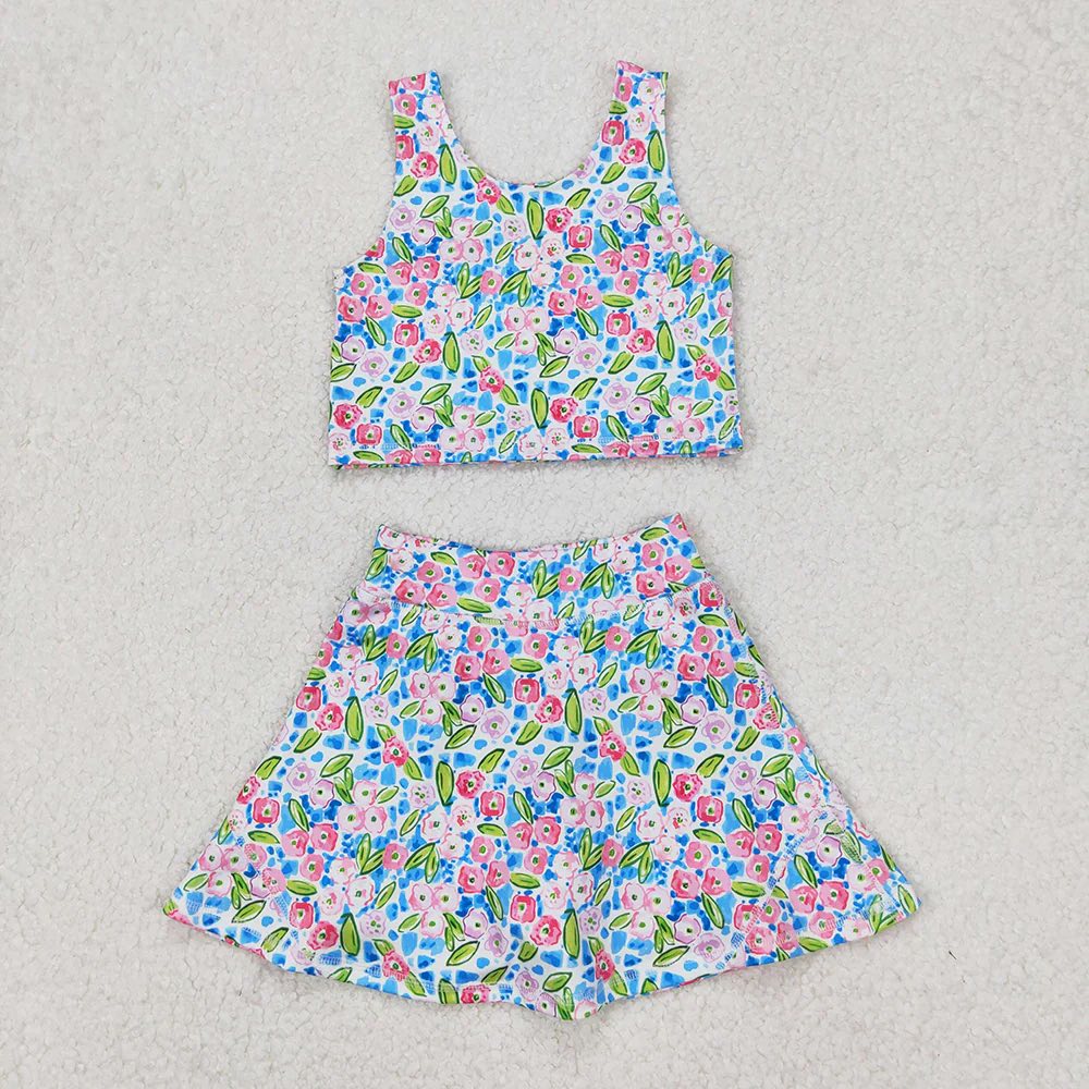 Tropical Floral Skort Set