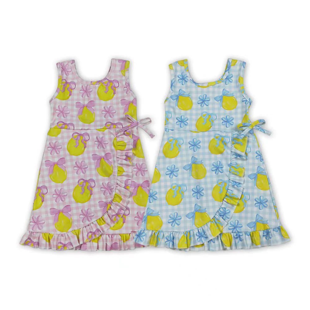 Lemon Ruffle Dresses