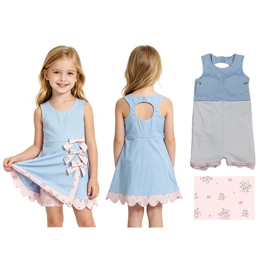 Floral Scalloped Yoga Dress