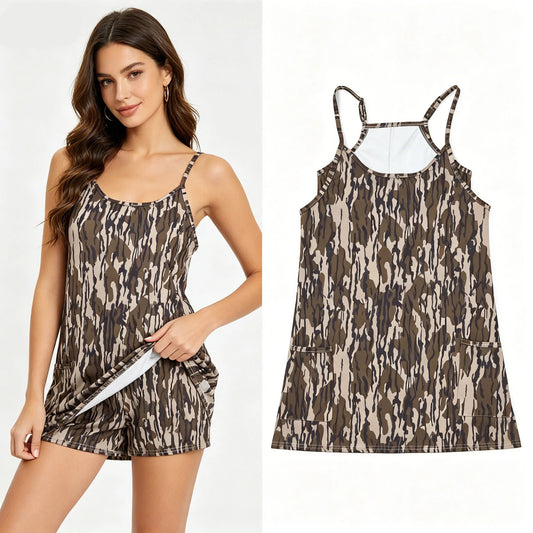 Womens Camo Yoga Dress