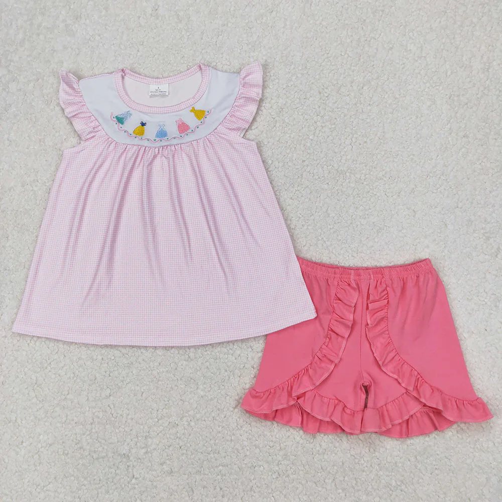 Princess Dress Shorts Set