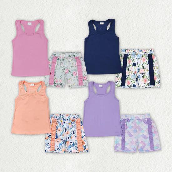 Floral Ruffle Shorts Sets