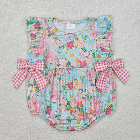 Floral and Gingham Bow Bubble