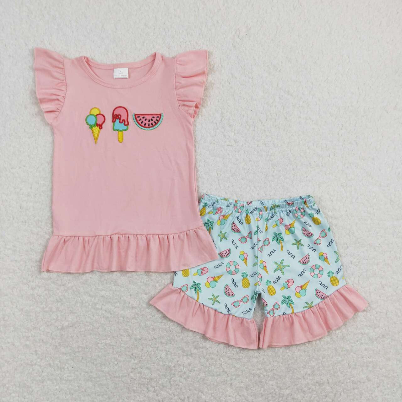 Watermelon Ice Cream Shorts Set