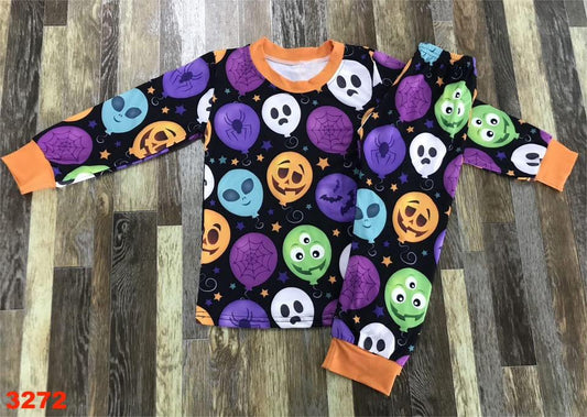 Halloween Balloons Pajama Set
