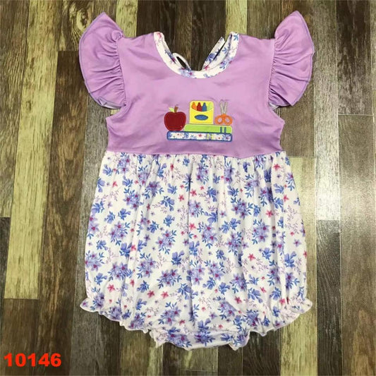 Back to School Floral Romper
